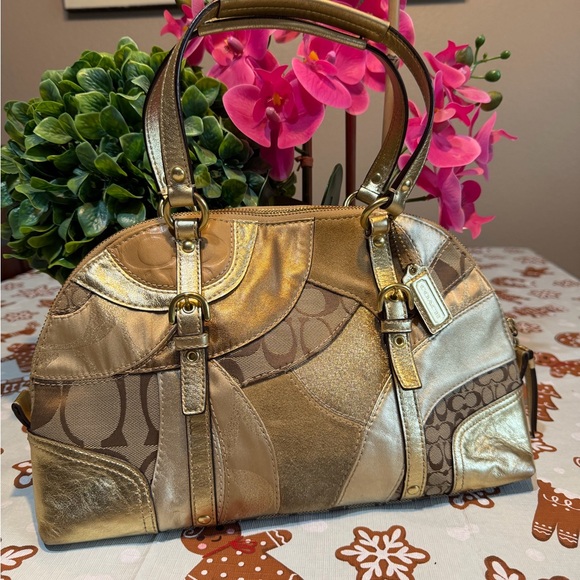 Coach Handbags - Coach HTF Mosaic Gallery Patchwork Dome Satchel
